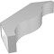 Ekena Millwork 6-in. W x 32-in. D x 36-in. H Funston Architectural Grade PVC Knee Brace BRCP06X32X36FST - alternate 2